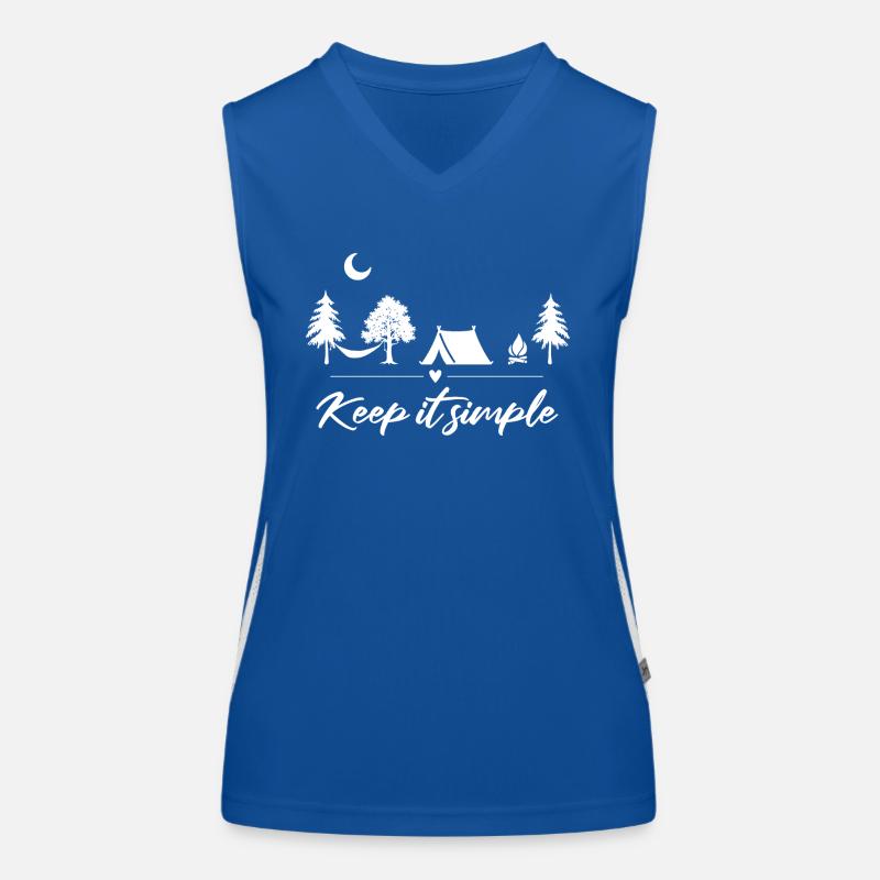 Camping camping-car Nature Forêt Randonnée Camping Débardeur respirant contrasté Femme