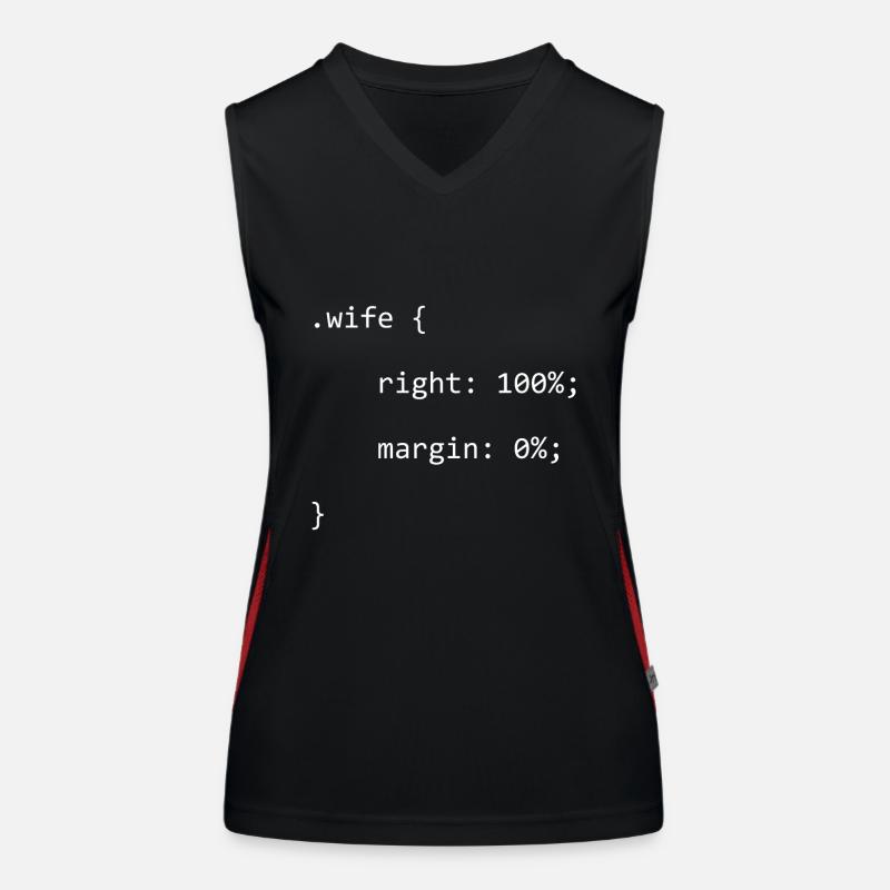 CSS Wife Right Engineer Full Stack Coder Software Women's Functional Contrast Tank Top