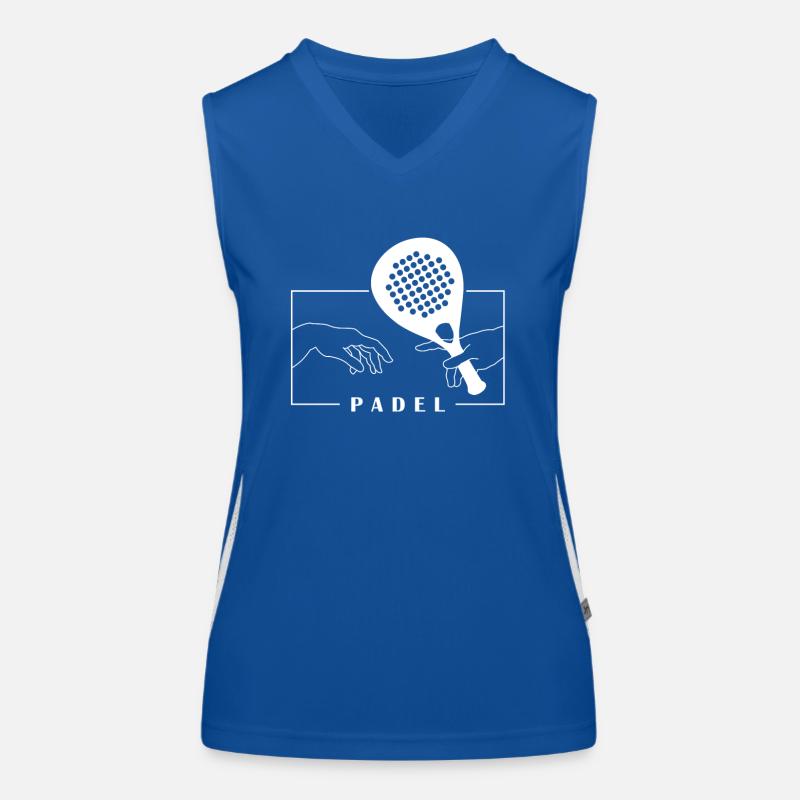 Michel-Ange Création Du Padel Adam Padel Paddle Débardeur respirant contrasté Femme