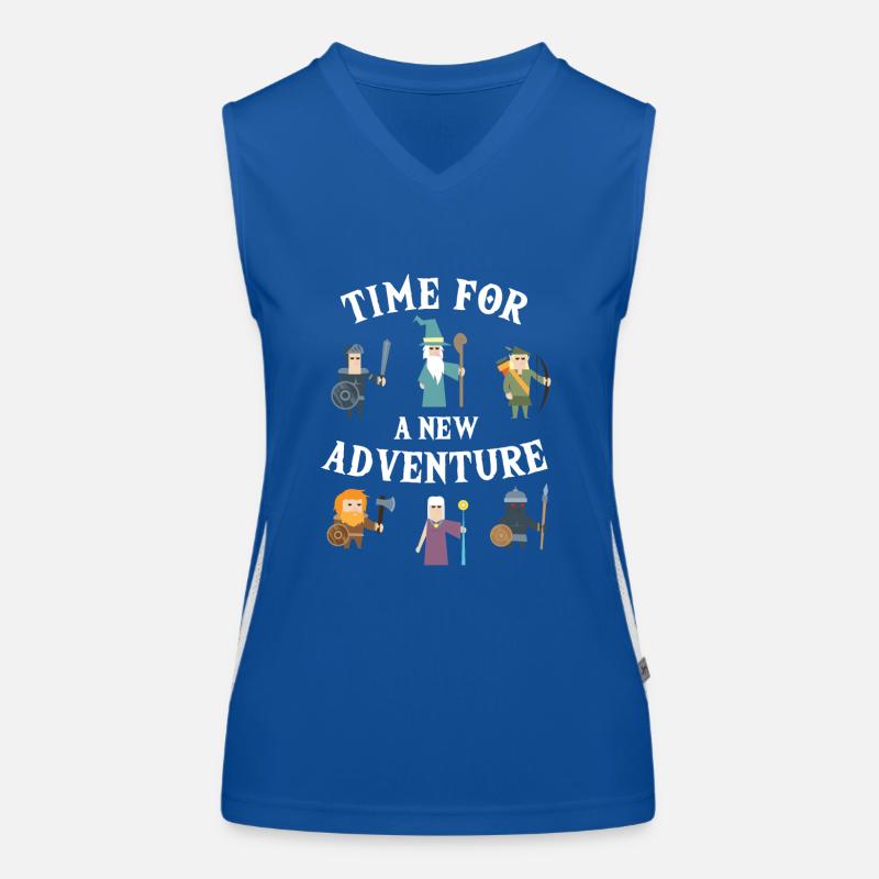 Time For New Adventure Game Master RPG GM Pen and Women's Functional Contrast Tank Top