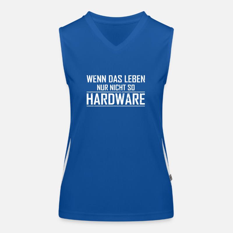 Leben Hardware Sysadmin Admin IT Specialist Women's Functional Contrast Tank Top