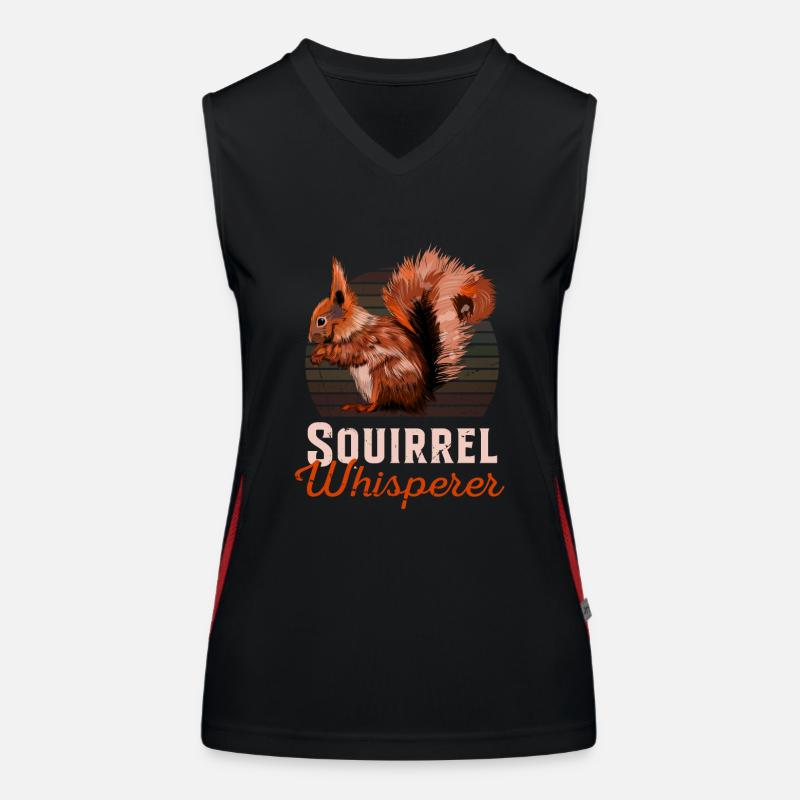 Squirrel Whisperer Écureuil gris Squirrel Écureuil Débardeur respirant contrasté Femme
