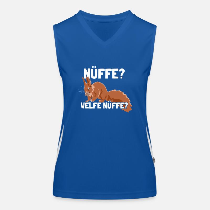 Nüffe Welfe Nüffe Grauhörnchen Squirrel Funktionelles Kontrast-Tank Top für Frauen