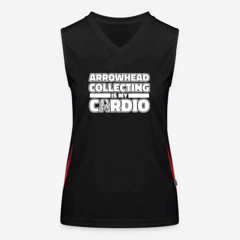 La collecte de pointes de flèches est mon conseil de chasse cardio Débardeur respirant contrasté Femme
