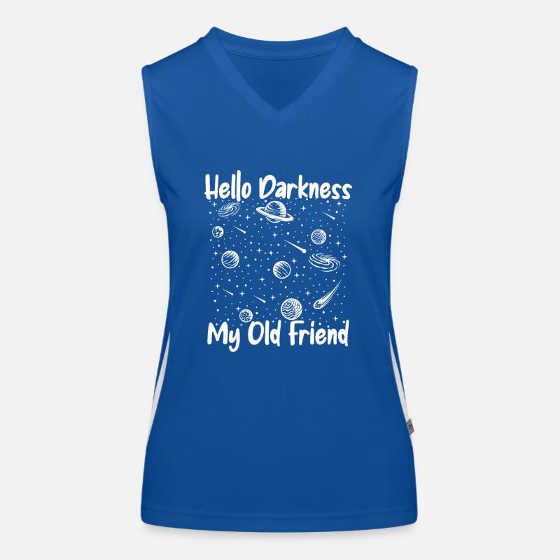 Hello Darkness My Old Friend Starry Sky Women's Functional Contrast Tank Top