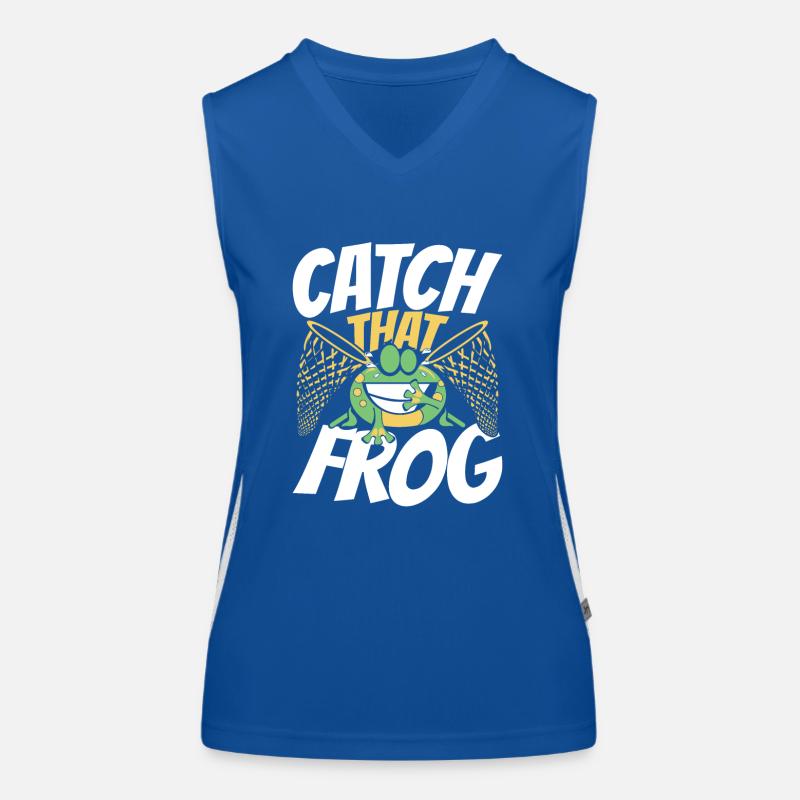 Catch That Frog Tree Frog Toad Tadpole Women's Functional Contrast Tank Top