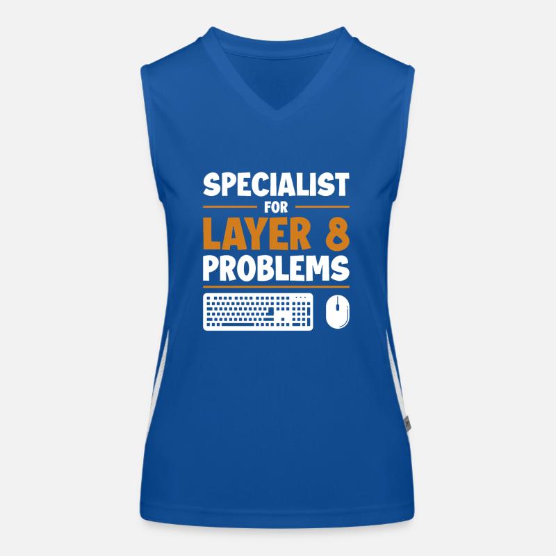 Specialist For Layer 8 Problems Admin Women's Functional Contrast Tank Top