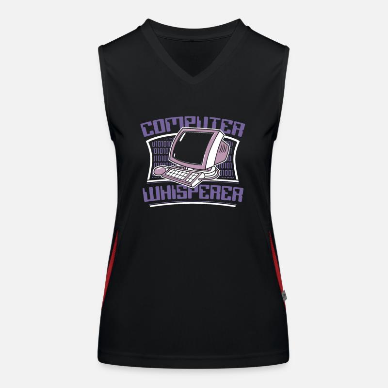Computer Whisperer Admin IT-Betrieb Administrator Funktionelles Kontrast-Tank Top für Frauen