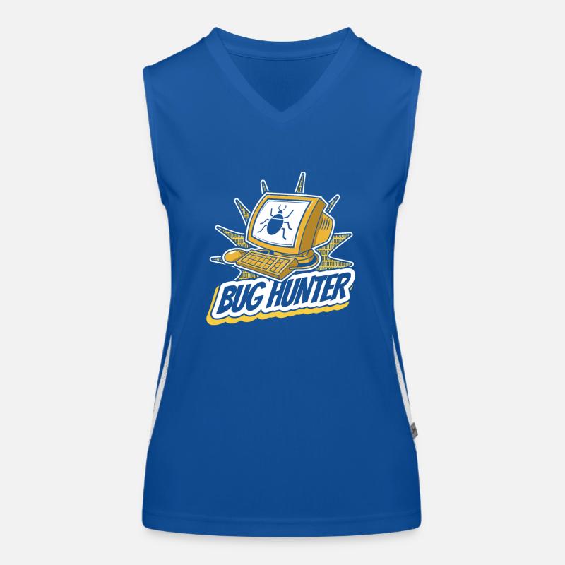 Bug Hunter Softwareingenieur Developer Coder Funktionelles Kontrast-Tank Top für Frauen