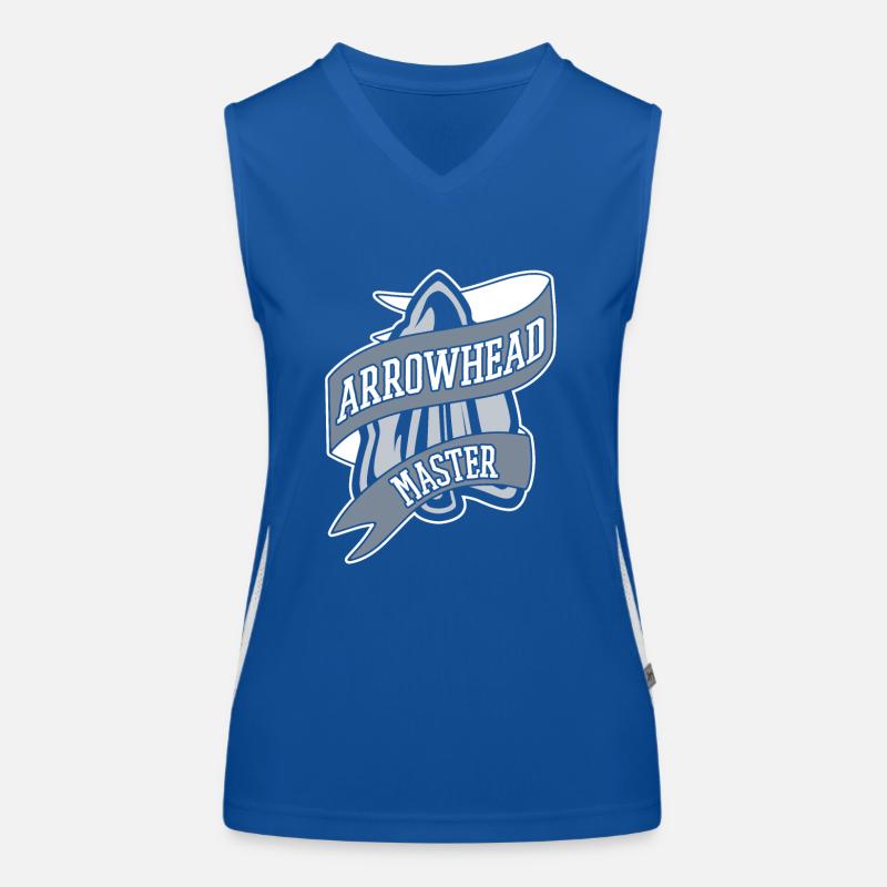 Conseils de chasse au maître de la pointe de flèche Chasseur de pointes de flèche Débardeur respirant contrasté Femme