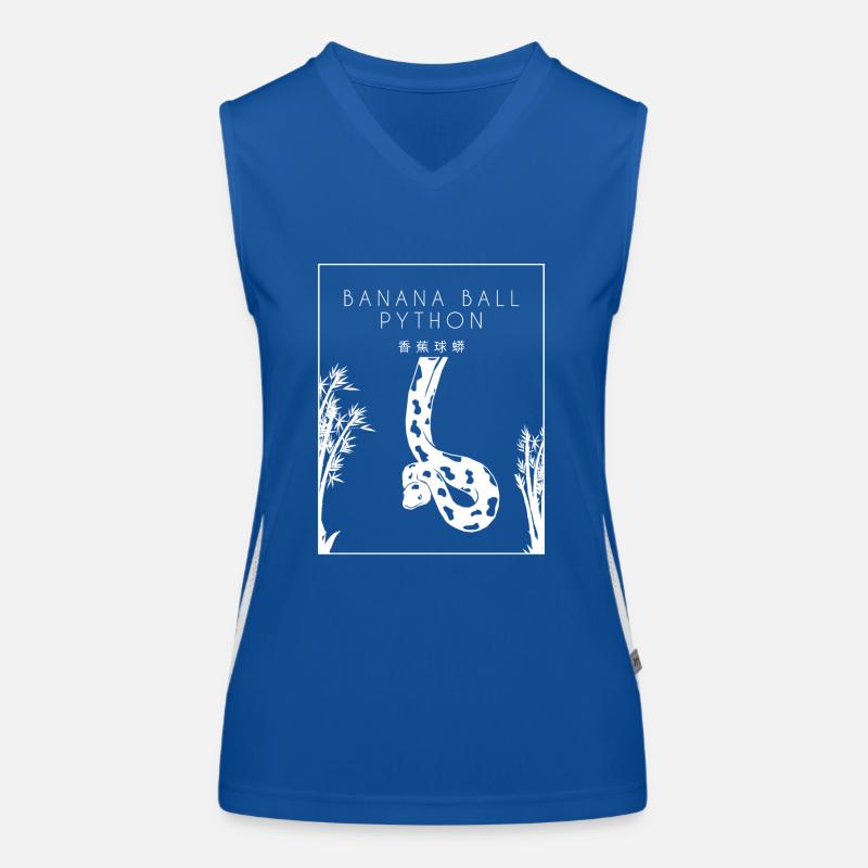 Boule de banane Python Hanzi Chinois Hanzi Snake Banane Débardeur respirant contrasté Femme