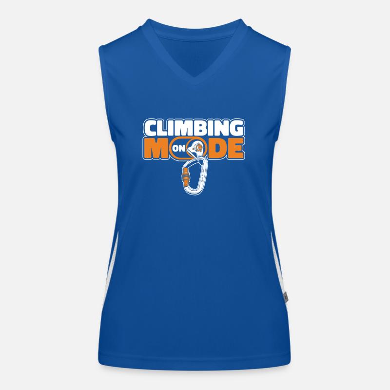 Climbing Mode On Sportklettern Speedklettern Funktionelles Kontrast-Tank Top für Frauen