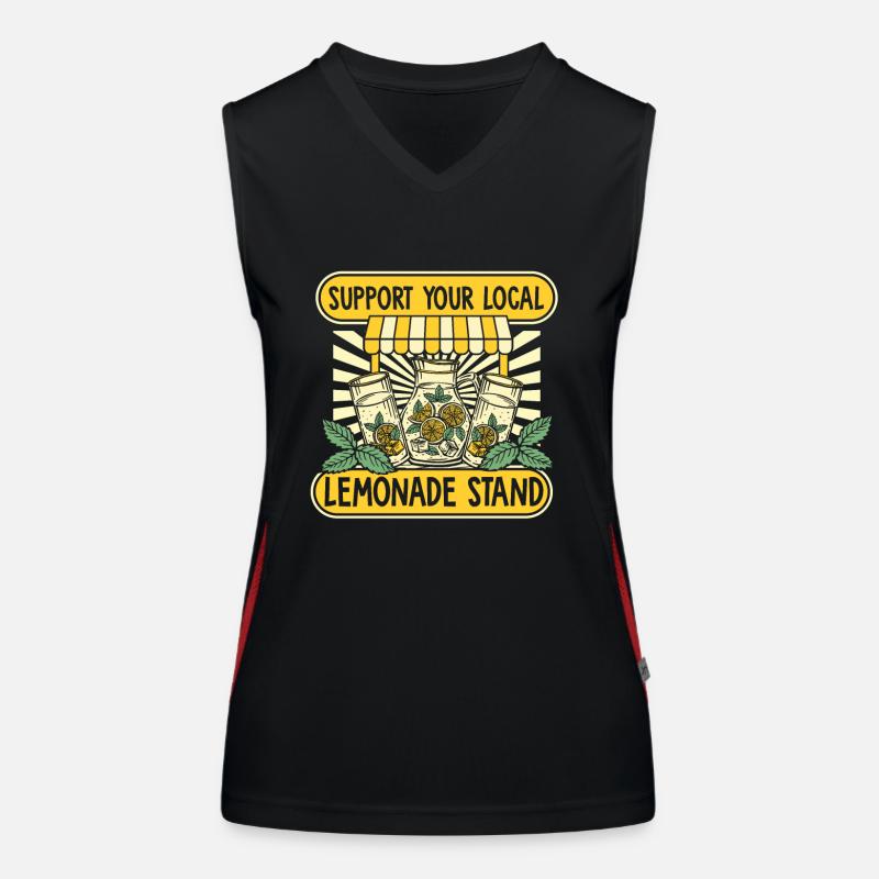Support Your Local Lemonade Stand Limonade Women's Functional Contrast Tank Top