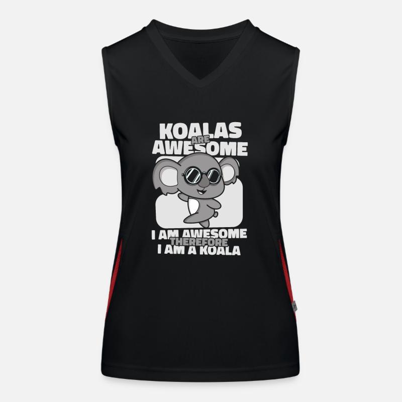 Koalas sind tolle Koalabären Phascolarctos Funktionelles Kontrast-Tank Top für Frauen
