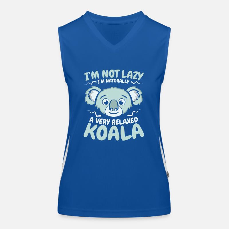 Ein sehr entspannter Koala Koalabär Phascolarctos Funktionelles Kontrast-Tank Top für Frauen