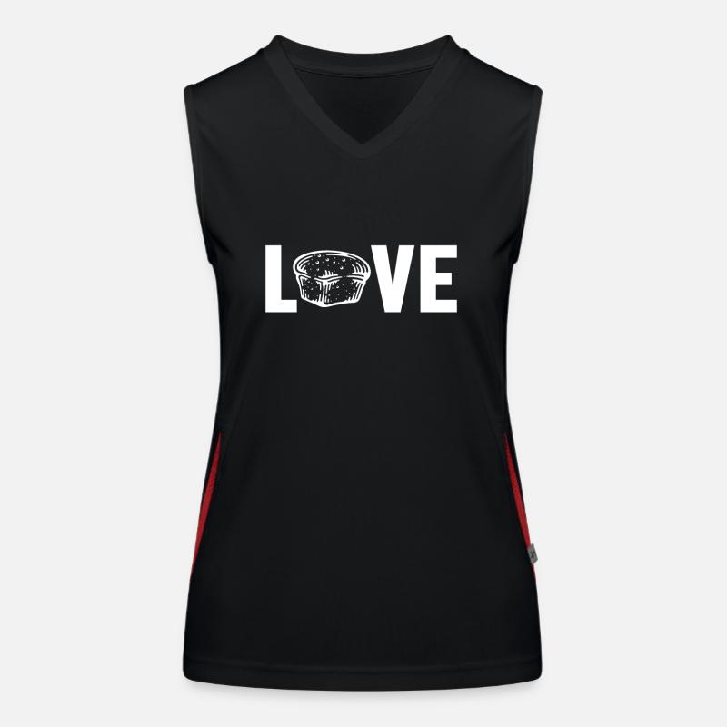 Love Bread Dough Bread Maker Bread Queen Lover Women's Functional Contrast Tank Top