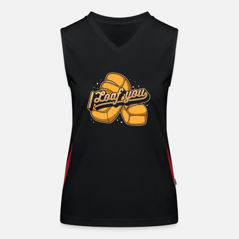 I Loaf You Bread Maker Bread Dough Bread Queen Women's Functional Contrast Tank Top