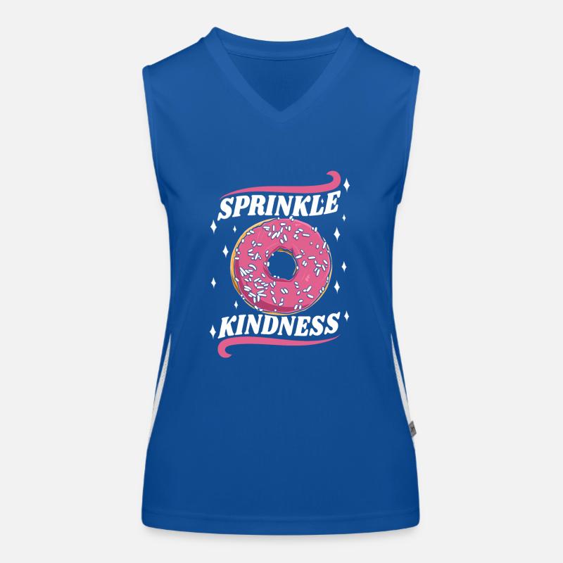 Sprinkle Kindness Donut Maker Glazed Lover Débardeur respirant contrasté Femme