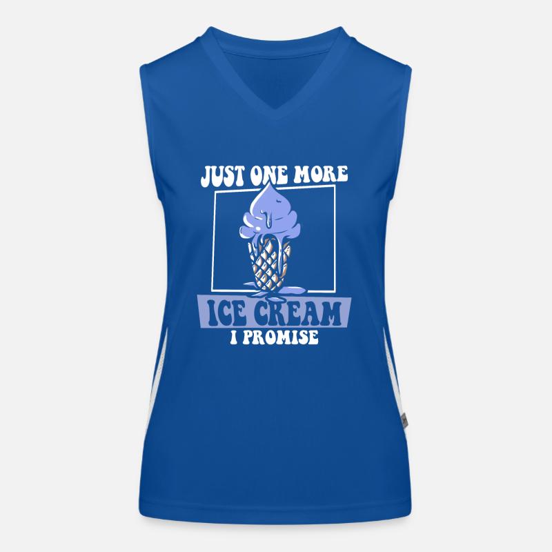 Nur noch ein Eis, versprochen Gelato Maker Funktionelles Kontrast-Tank Top für Frauen