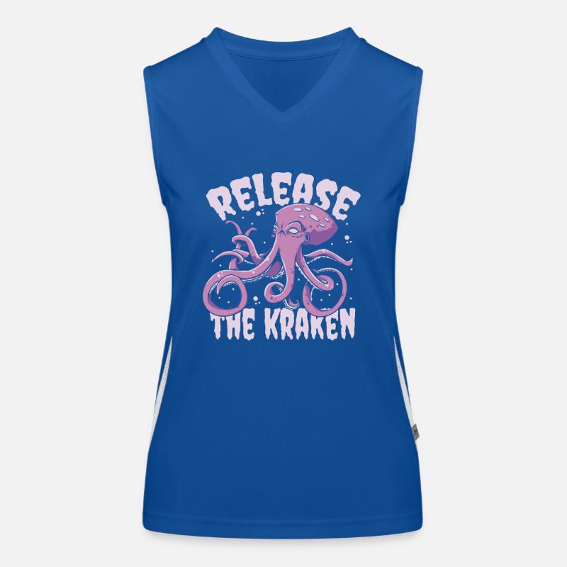 Release The Kraken Cephalopoda Octopodes Octopoda Women's Functional Contrast Tank Top