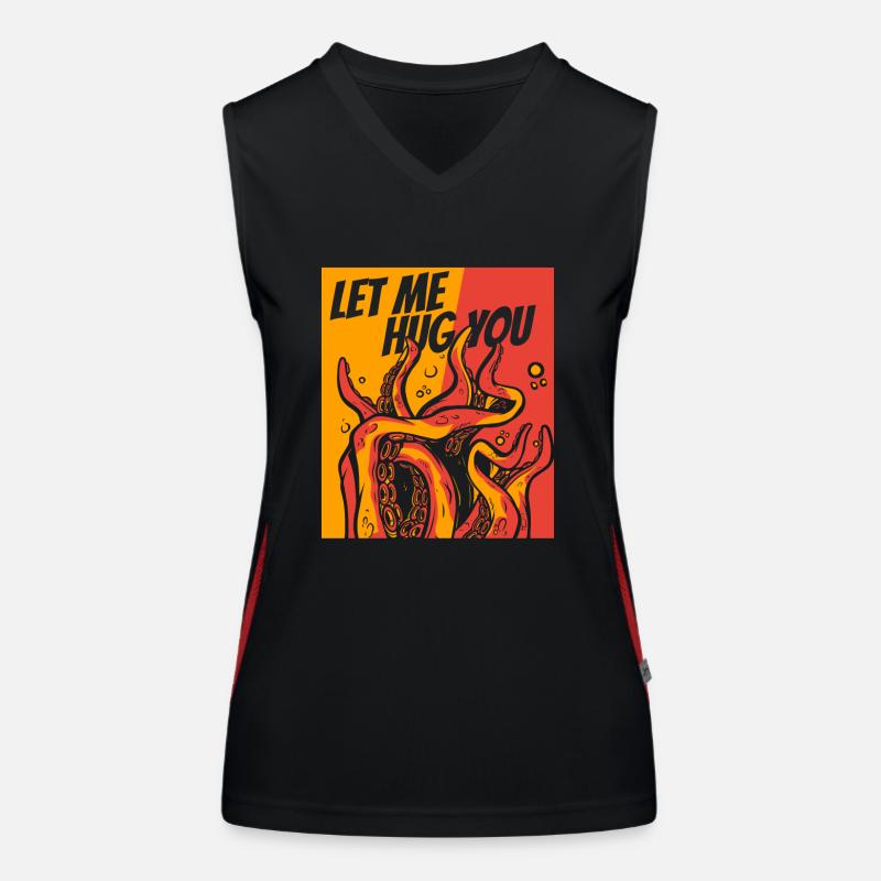 Laisse-moi te serrer dans mes bras céphalopode octopodes octopoda Débardeur respirant contrasté Femme