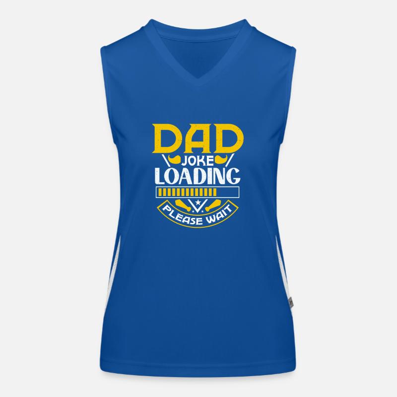 Papa Witz loading Sei Papas Shirt Geschenkidee Funktionelles Kontrast-Tank Top für Frauen