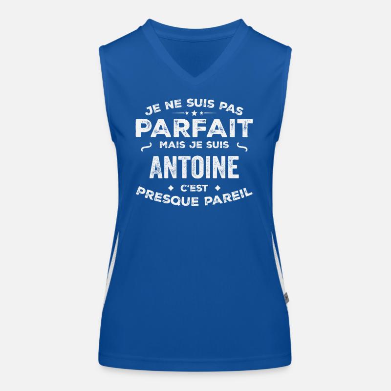 Antoine A first name, a story, a personality Women's Functional Contrast Tank Top