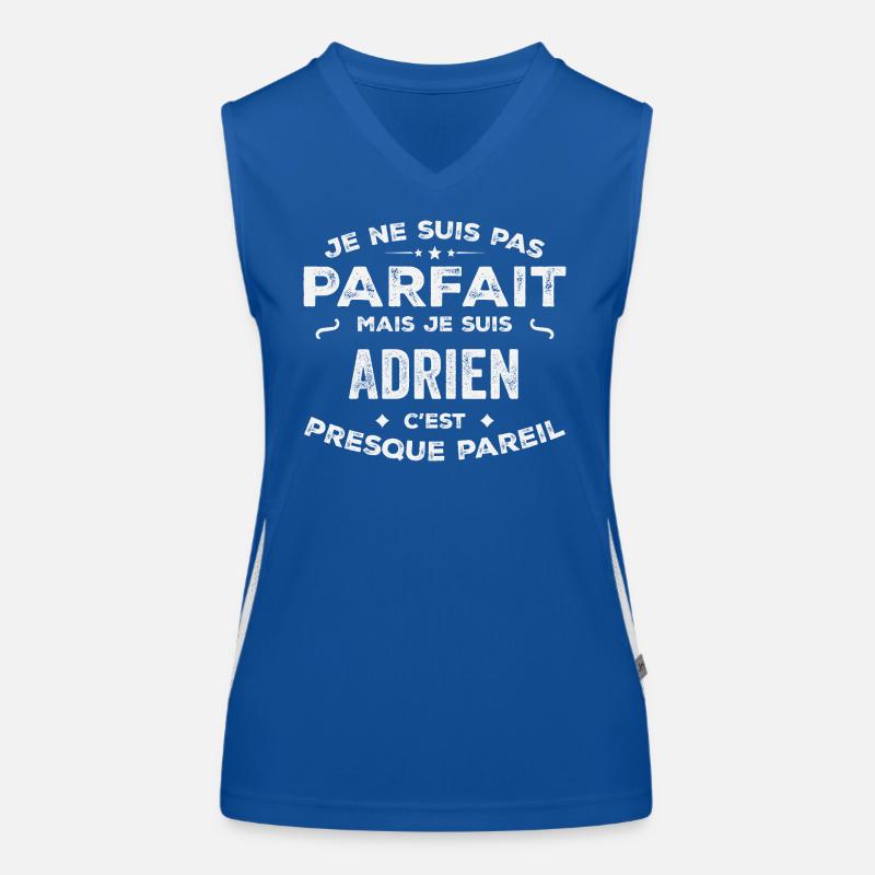 Adrien A first name, a story, a personality Women's Functional Contrast Tank Top