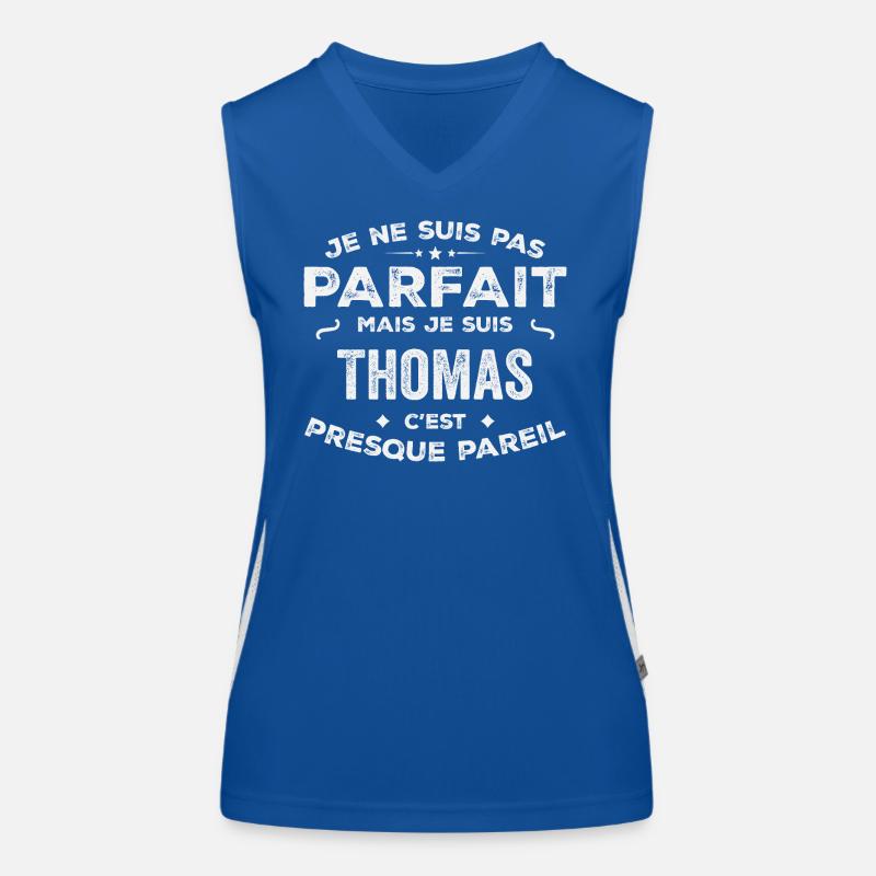 Thomas A first name, a story, a personality Women's Functional Contrast Tank Top