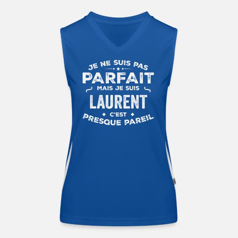 Laurent Ein Vorname, eine Geschichte, eine Persönlichkeit Funktionelles Kontrast-Tank Top für Frauen