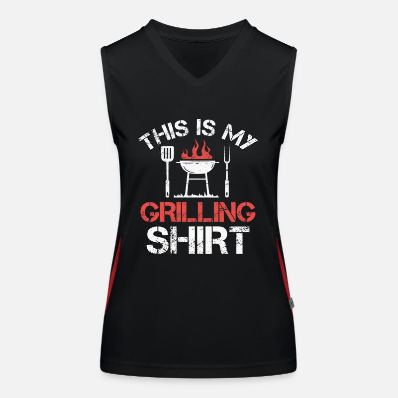 Griller BBQ Grill Grill Master GrillIng Bbq Party Women's Functional Contrast Tank Top