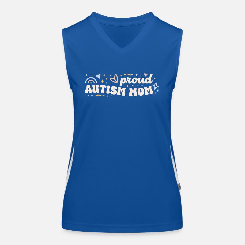 Mutter mit Autismus Funktionelles Kontrast-Tank Top für Frauen