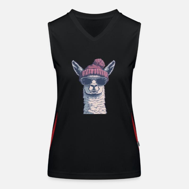 Chilllama Deluxe Funktionelles Kontrast-Tank Top für Frauen