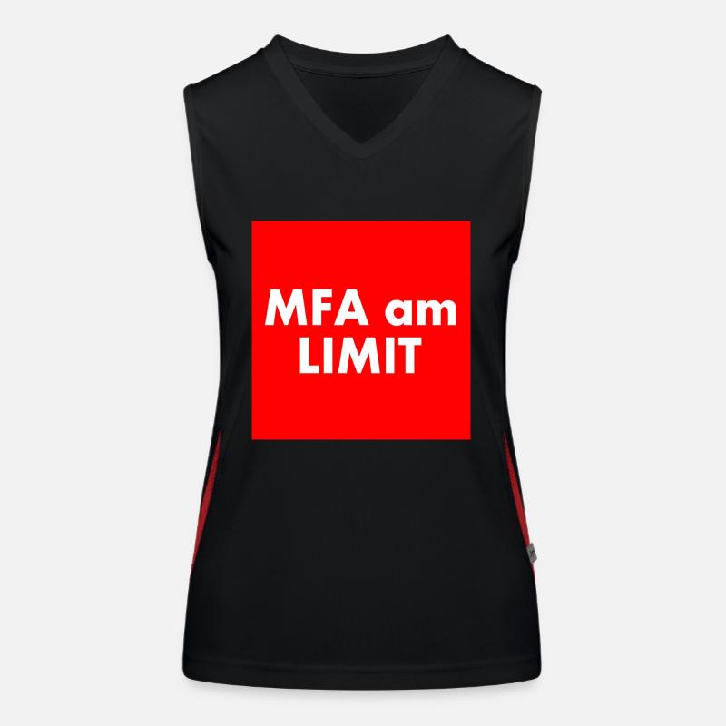 Mfa am limit Funktionelles Kontrast-Tank Top für Frauen