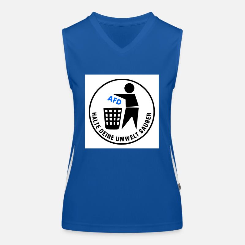 Keep your environment clean Women's Functional Contrast Tank Top
