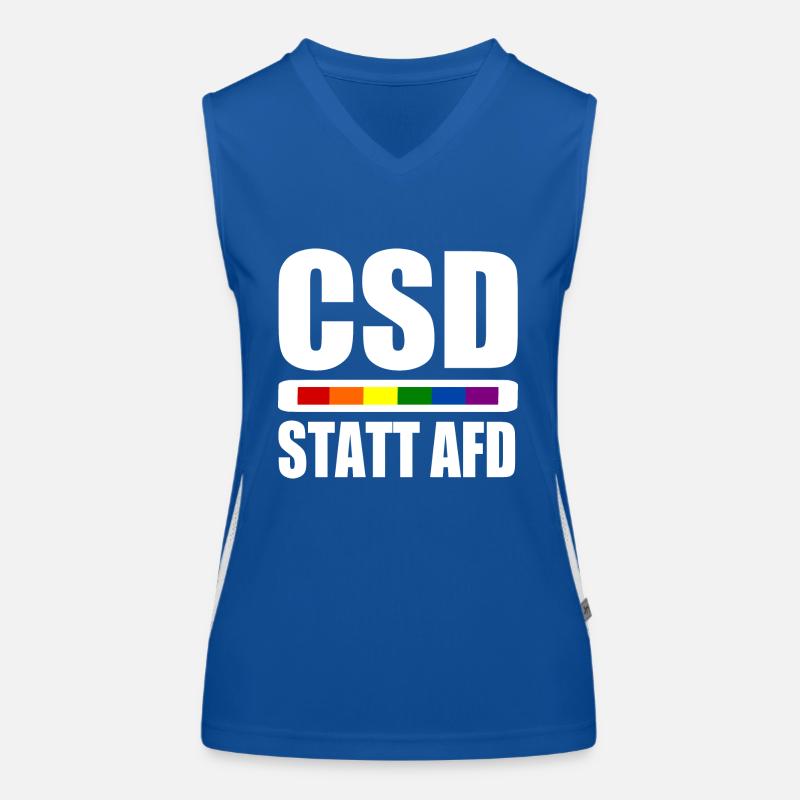 Csd statt afd Funktionelles Kontrast-Tank Top für Frauen