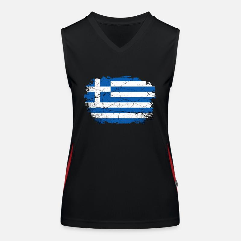 Greece Women's Functional Contrast Tank Top