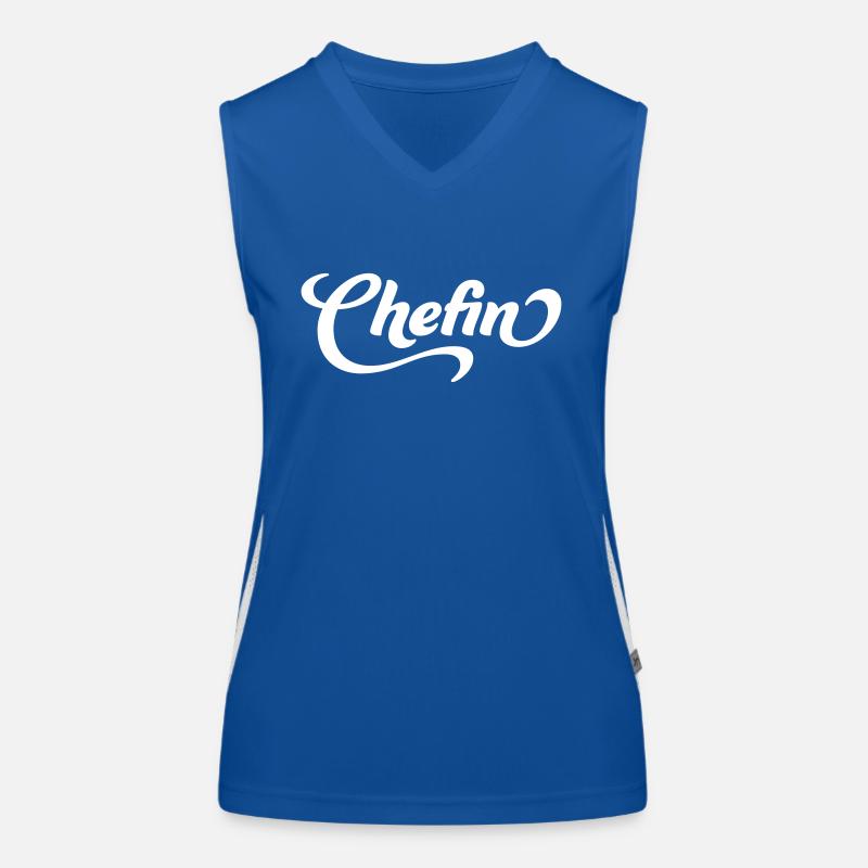 Chefin Funktionelles Kontrast-Tank Top für Frauen