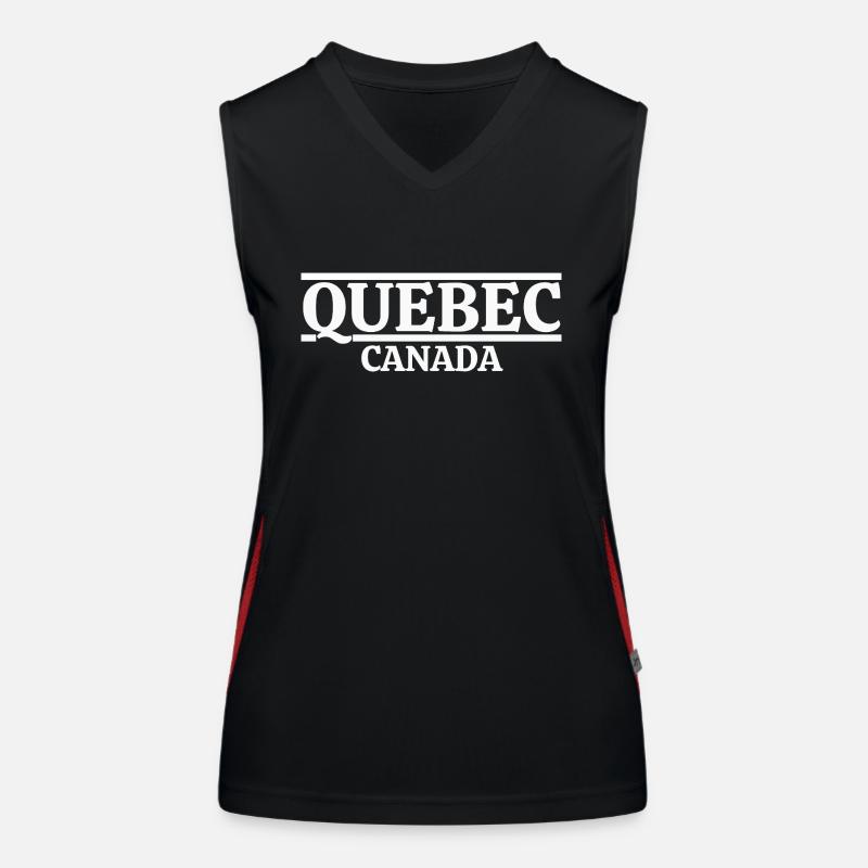 québec canada Débardeur respirant contrasté Femme