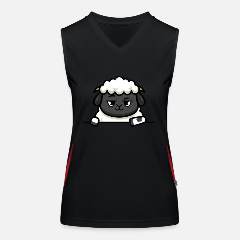 Stilvolles Lamm Funktionelles Kontrast-Tank Top für Frauen