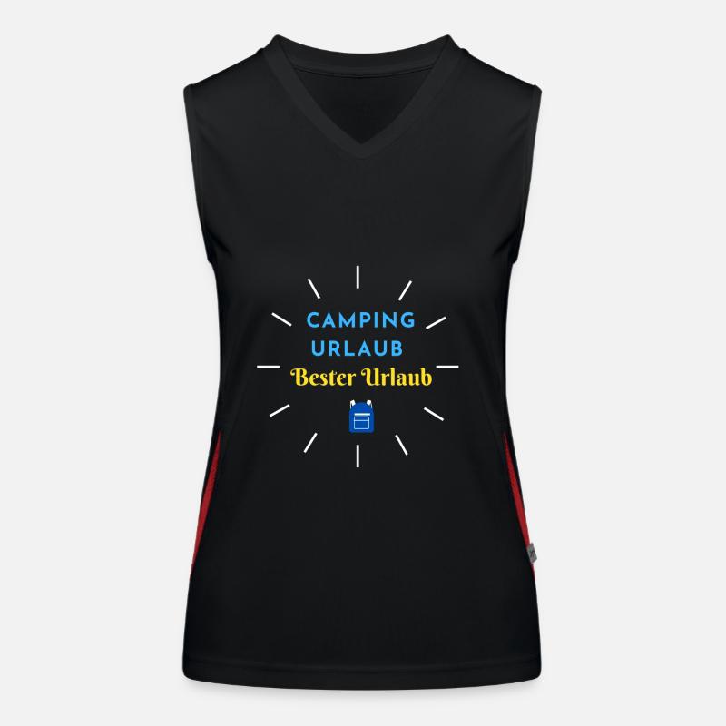 Camping Urlaub - Bester Urlaub Funktionelles Kontrast-Tank Top für Frauen