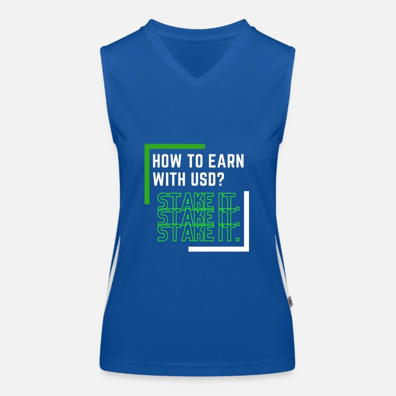 How to earn with USD? Use it. Women's Functional Contrast Tank Top