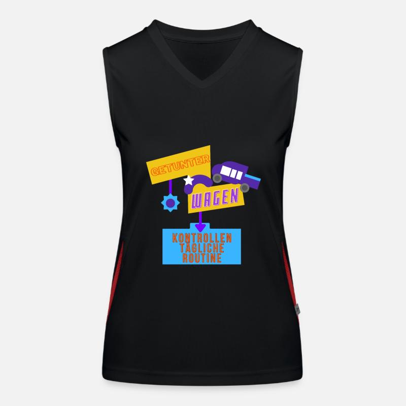 Kontrollen tägliche Routine Funktionelles Kontrast-Tank Top für Frauen