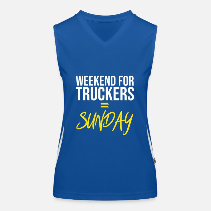 Weekend for truckers: Sunday Women's Functional Contrast Tank Top