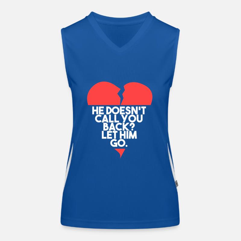 Let him go! Women's Functional Contrast Tank Top