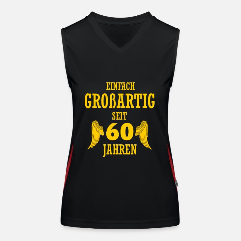 Great for 60 years gift 60th birthday Women's Functional Contrast Tank Top