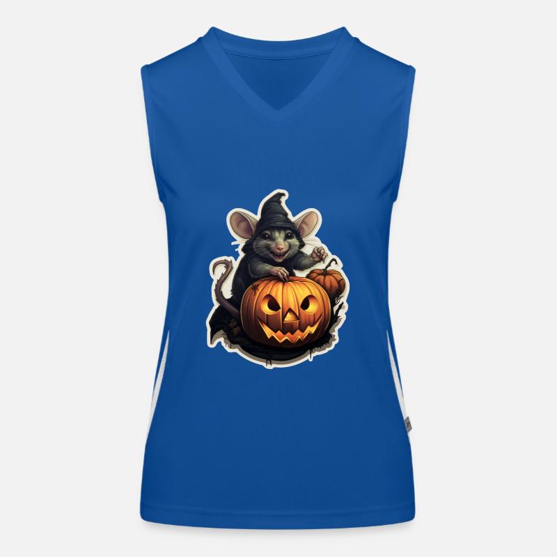 Halloween Maus Funktionelles Kontrast-Tank Top für Frauen