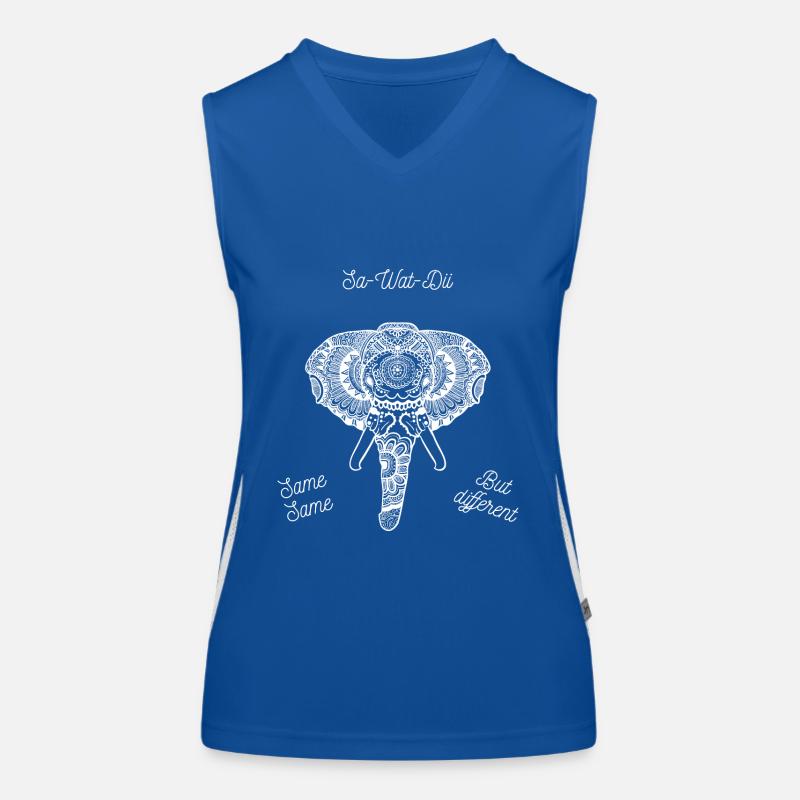 Sa Wat Dii - Same Same but Different Thailand Women's Functional Contrast Tank Top