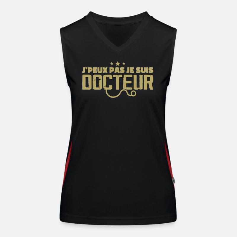 I can't, I'm a doctor Women's Functional Contrast Tank Top