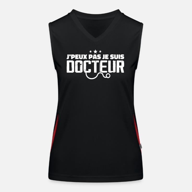 I can't, I'm a doctor Women's Functional Contrast Tank Top